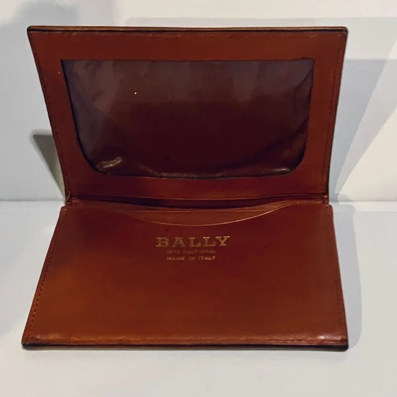 Authentic & Vintage Bally Leather Card Holder Wallet (Unisex)